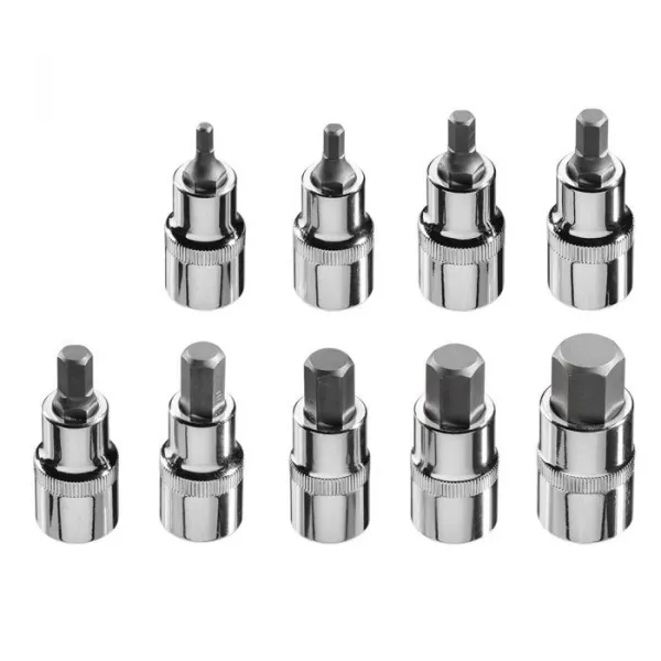 Sada1/2"šesťhrannýchbitov55mm9ks08-705NEO