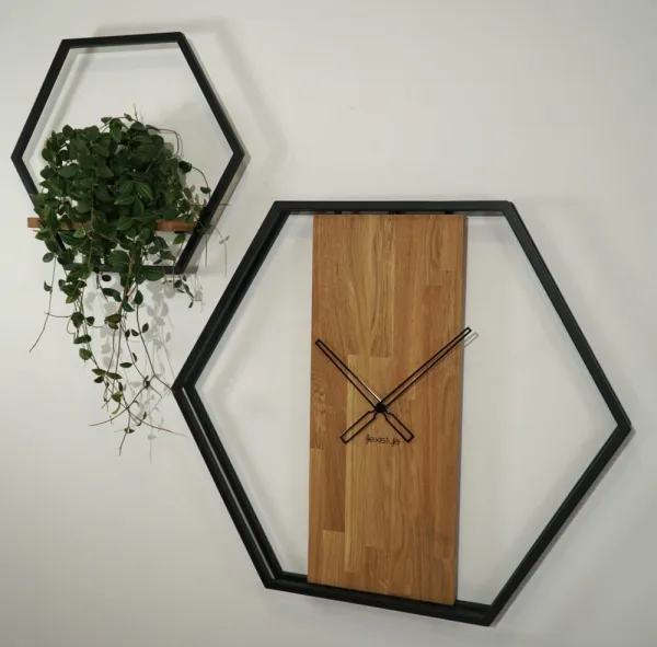 Štýlovéhodinyvyrobenézdrevaakovu50cm48924