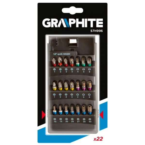 Sadaskrutkovacíchbitov22ks57H996GRAPHITE
