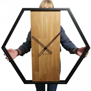 Nástennéhodinyvkombináciídrevaakovu80cm48925