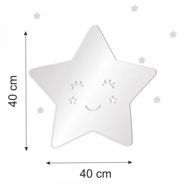 Detskédekoračnézrkadlonastenusmotívomveselejhviezdy49181