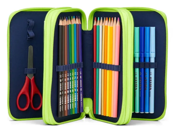Školský peračník Ergobag Maxi Pencil Case CyBear Race