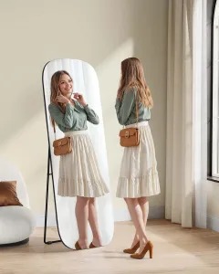 SONGMICS Voľne stojace zrkadlo Bleer 160 cm čierne