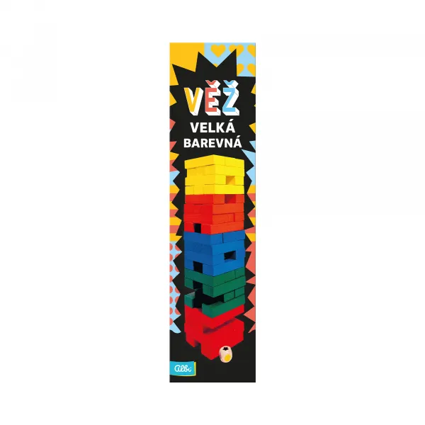 Veľká farebná Veža s kockou ALBI