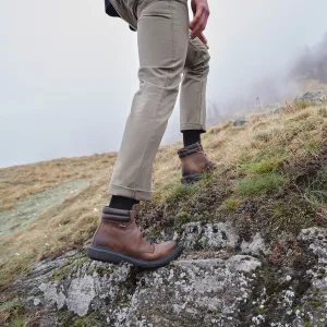 Hnedé pánske členkové topánky Geox Faloria B ABX