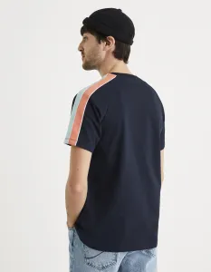 Celio T-Shirt Teba with Stripes - Mens