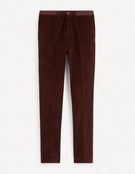 Celio Poe2 Corduroy Trousers - Mens