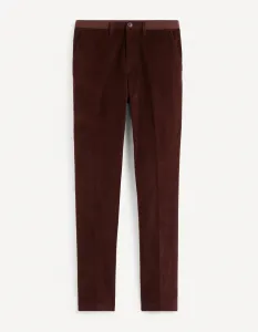Celio Poe2 Corduroy Trousers - Mens