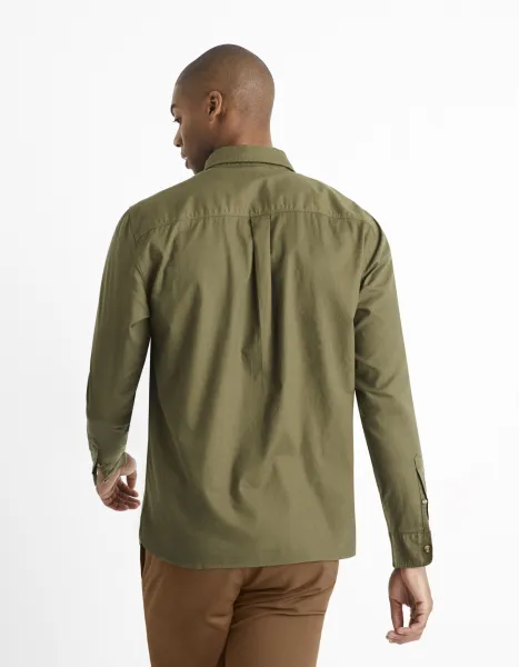 Celio Shirt twill regular Carobone - Mens