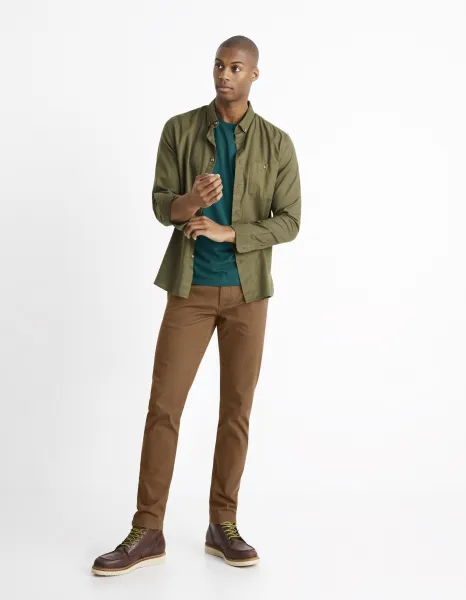 Celio Shirt twill regular Carobone - Mens