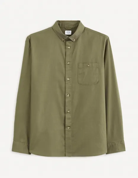 Celio Shirt twill regular Carobone - Mens