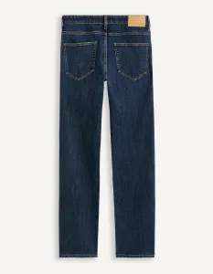 Tmavomodré pánske regular fit džínsy Celio Fostones