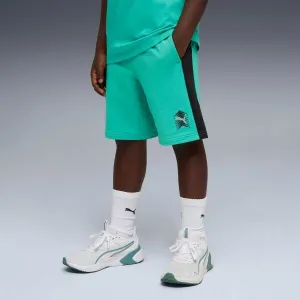 Puma ACTIVE SPORTS SWEAT SHORTS B Chlapčenské krátke nohavice, zelená, veľkosť