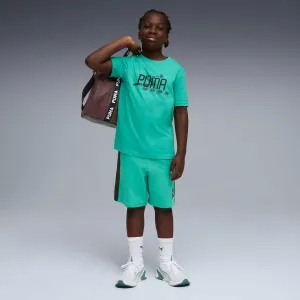 Puma ACTIVE SPORTS SWEAT SHORTS B Chlapčenské krátke nohavice, zelená, veľkosť