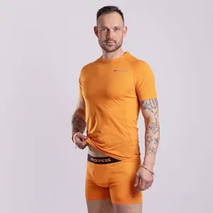 PROGRESS MA SKN 125 Pánske merino boxerky, oranžová, veľkosť