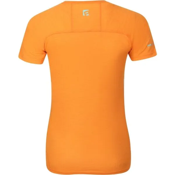 PROGRESS MA NKRZ 125 Dámske merino tričko s krátkym rukávom, oranžová, veľkosť