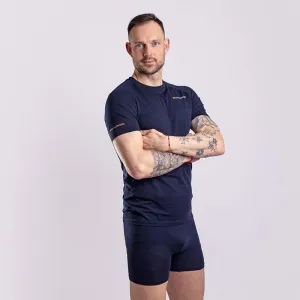 PROGRESS MA NKR 125 Pánske merino tričko s krátkym rukávom, čierna, veľkosť
