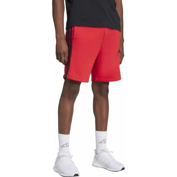 adidas 3 STRIPES FL SHORTS Pánske voľnočasové šortky, červená, veľkosť