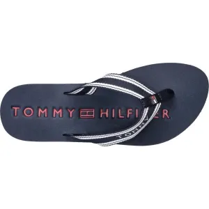 Tommy Hilfiger TH WEBBING SUMMER SANDAL Dámske žabky, tmavo modrá, veľkosť