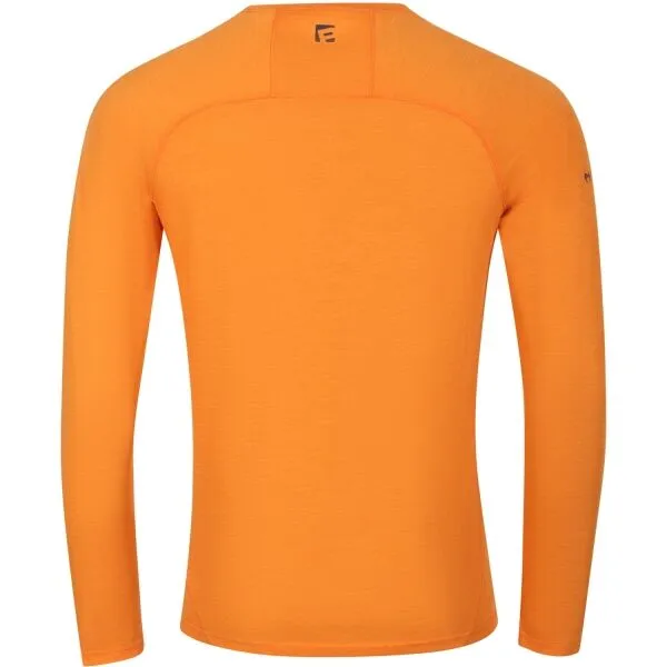 PROGRESS MA NDR 125 Pánske merino tričko s dlhým rukávom, oranžová, veľkosť