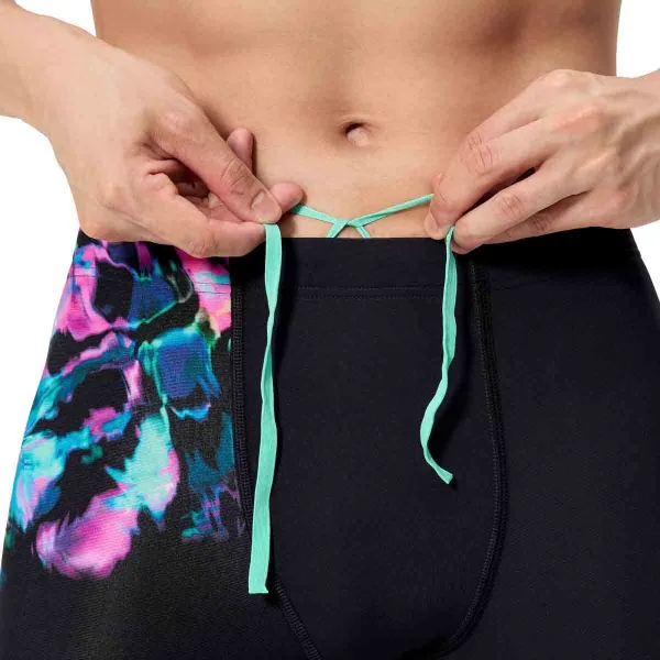 Speedo placement printed jammer gitchy garden / black l - uk36