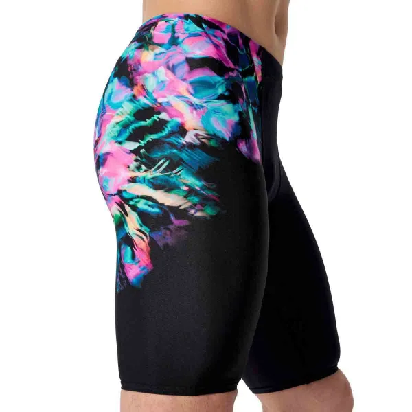Speedo placement printed jammer gitchy garden / black l - uk36