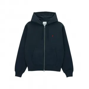 Gramicci One Point Zip Hooded Sweatshirt "Vintage Black" (G310-FT-VINTAGE-BLAC)