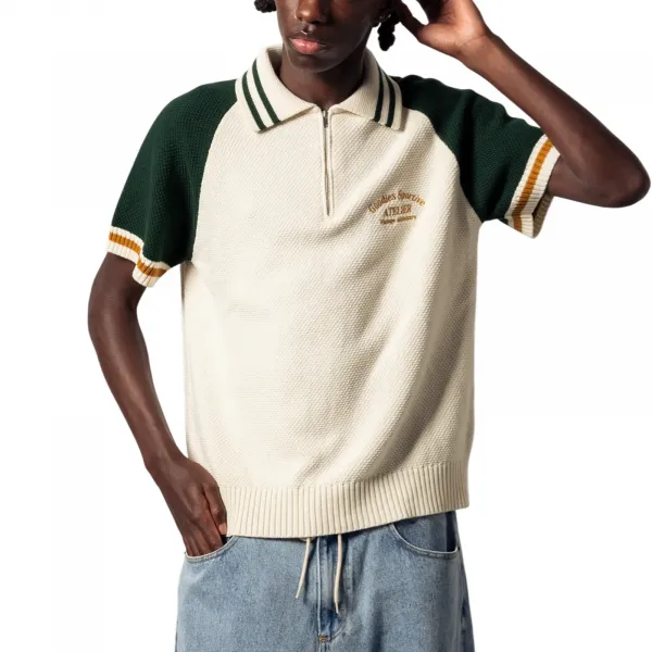 Goodies Sportive Biker Premium Knit "Green Ecru" (BPK26-GREEN-ECRU)
