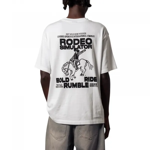 Goodies Sportive Rodeo Simulator T-Shirt "White" (RSWT26-WHITE)