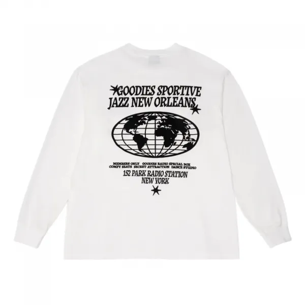 Goodies Sportive Radio Station Longsleeve "White" (RSLS26-WHITE)