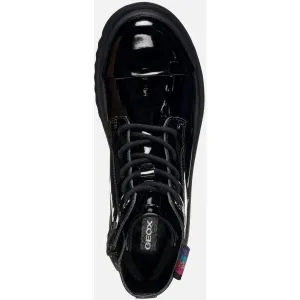 Black Girls Ankle Boots Geox Gillyja - Girls