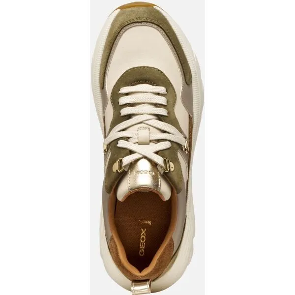 Khaki women's sneakers Geox Diamanta - Women's