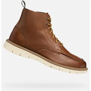 Brown Men's Ankle Boots Geox Pove - Mens