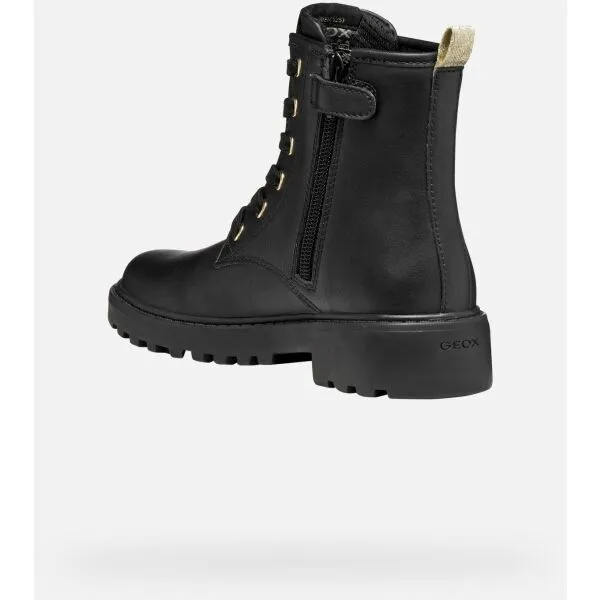 Black Girls Ankle Boots Geox Casey Harry Potter - Girls