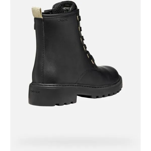 Black Girls Ankle Boots Geox Casey Harry Potter - Girls