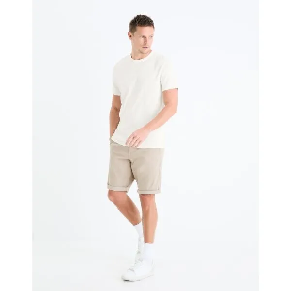 CELIO BOCHINOBM Pánske bermudy, béžová, veľkosť