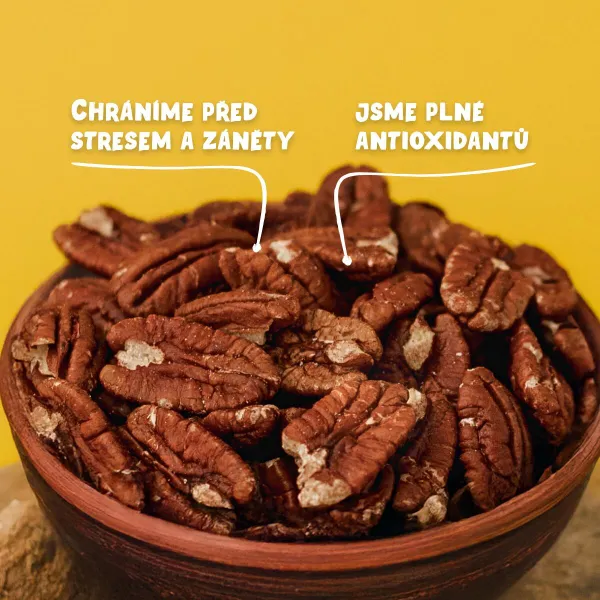 Pekanové orechy nepražené váha 500g