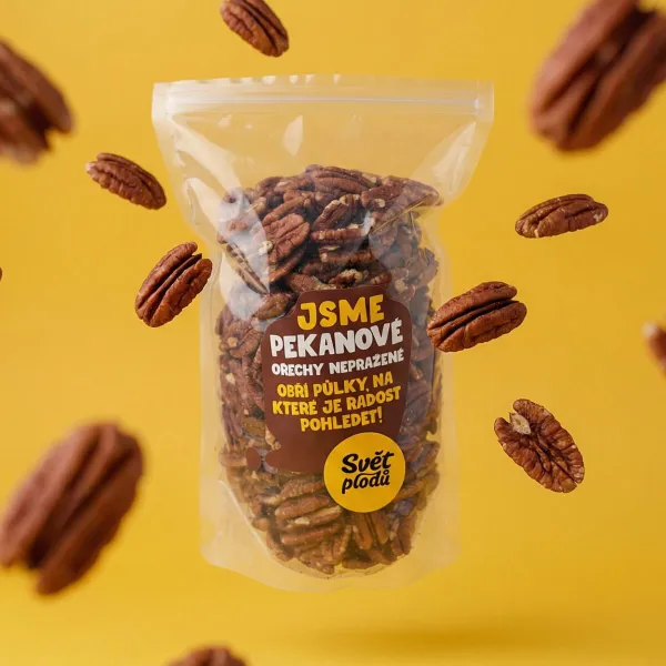 Pekanové orechy nepražené váha 500g