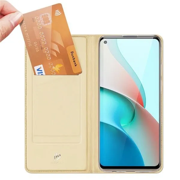 DUX Peňaženkový kryt Xiaomi Redmi Note 9T zlatý