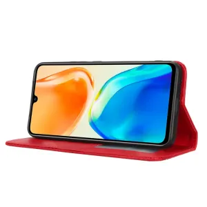 BUSINESS Peňaženkový kryt pre Vivo X80 Lite 5G červený