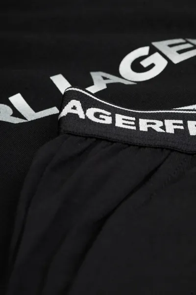 Pyžamo Karl Lagerfeld Logo Jersey Shine Pj Set Black