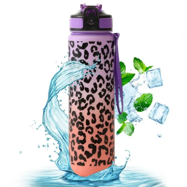 Livefy fľaša na vodu Panter 1l, oranžová / fialová