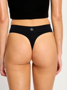 Menštruačné tangá Modibodi Modicomfort Seamless Hi Waist Thong Light Black (MTMMSHWTLB) S