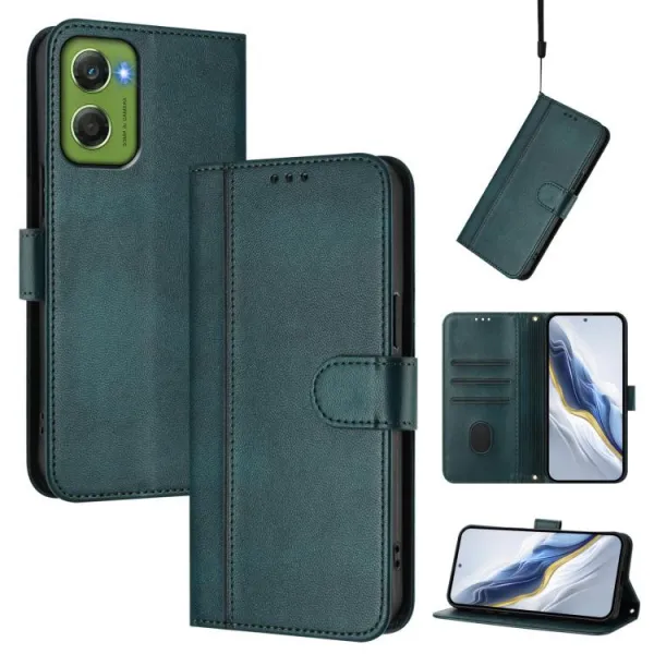 LINEAR Peňaženkový obal pre Motorola Moto G06 / G06 Power tmavozelený