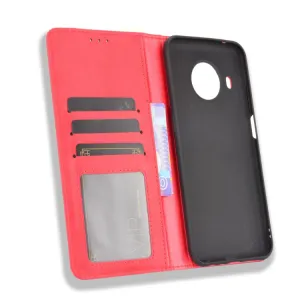 BUSINESS Peňaženkový kryt Nokia X10 / X20 červený