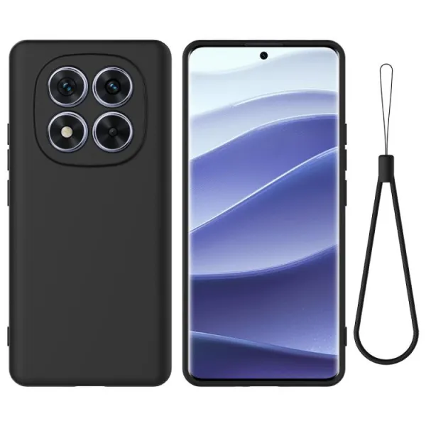 RUBBER Ochranný obal pre Xiaomi Redmi Note 15 Pro+ 5G / POCO M8 Pro 5G čierny