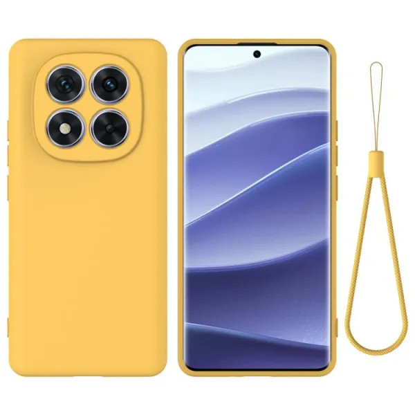 RUBBER Ochranný obal pre Xiaomi Redmi Note 15 Pro+ 5G / POCO M8 Pro 5G žltý