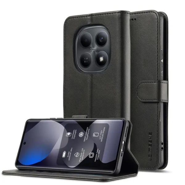 IMEEKE Peňaženkový obal pre Xiaomi Redmi Note 15 Pro čierny