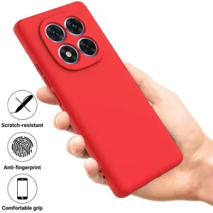 RUBBER Ochranný obal pre Xiaomi Redmi Note 15 Pro+ 5G / POCO M8 Pro 5G červený