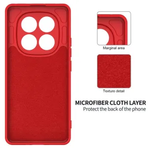 RUBBER Ochranný obal pre Xiaomi Redmi Note 15 Pro+ 5G / POCO M8 Pro 5G červený